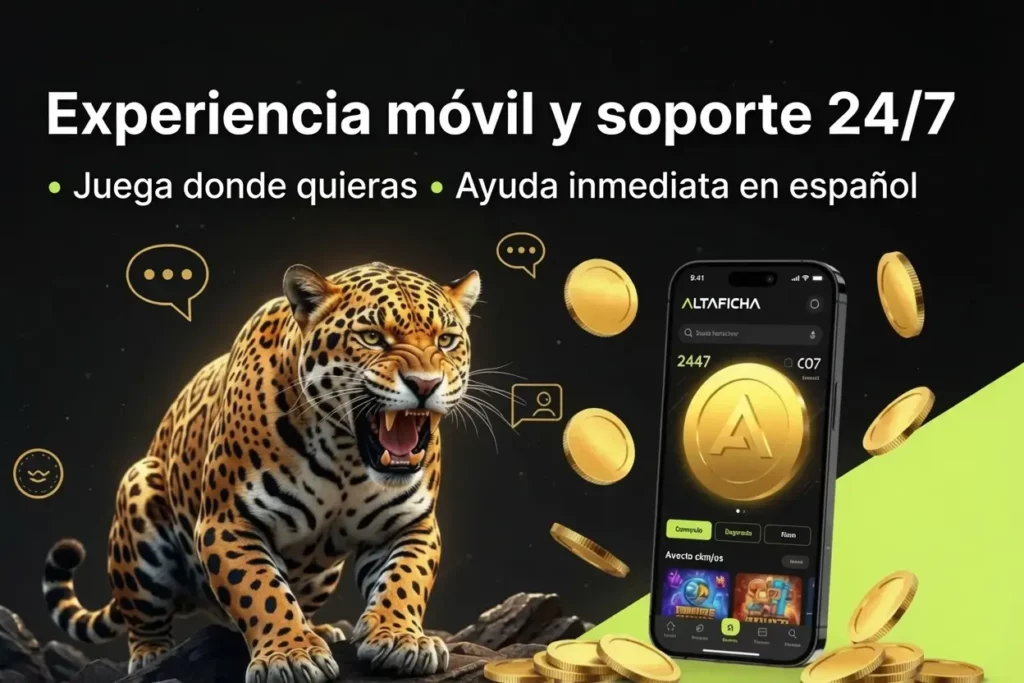Experiencia móvil y soporte 24/7