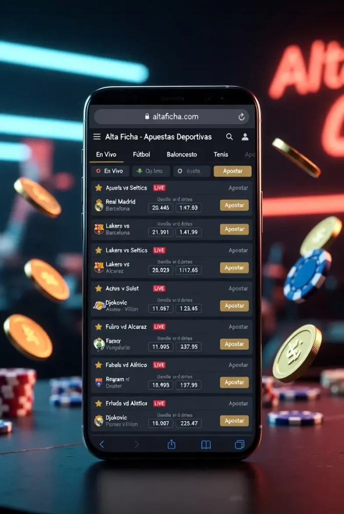 Teléfono con apuestas a través del sitio web